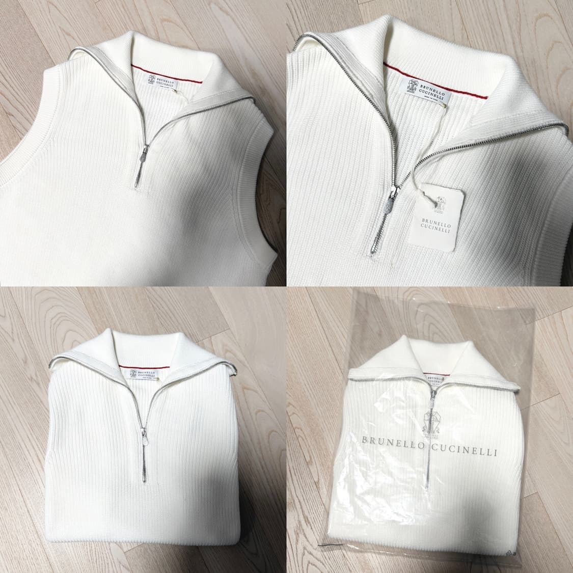 브루넬로 쿠치넬리 / 신상 골지 집업 베스트 / 50 (100-105) 상품이미지3