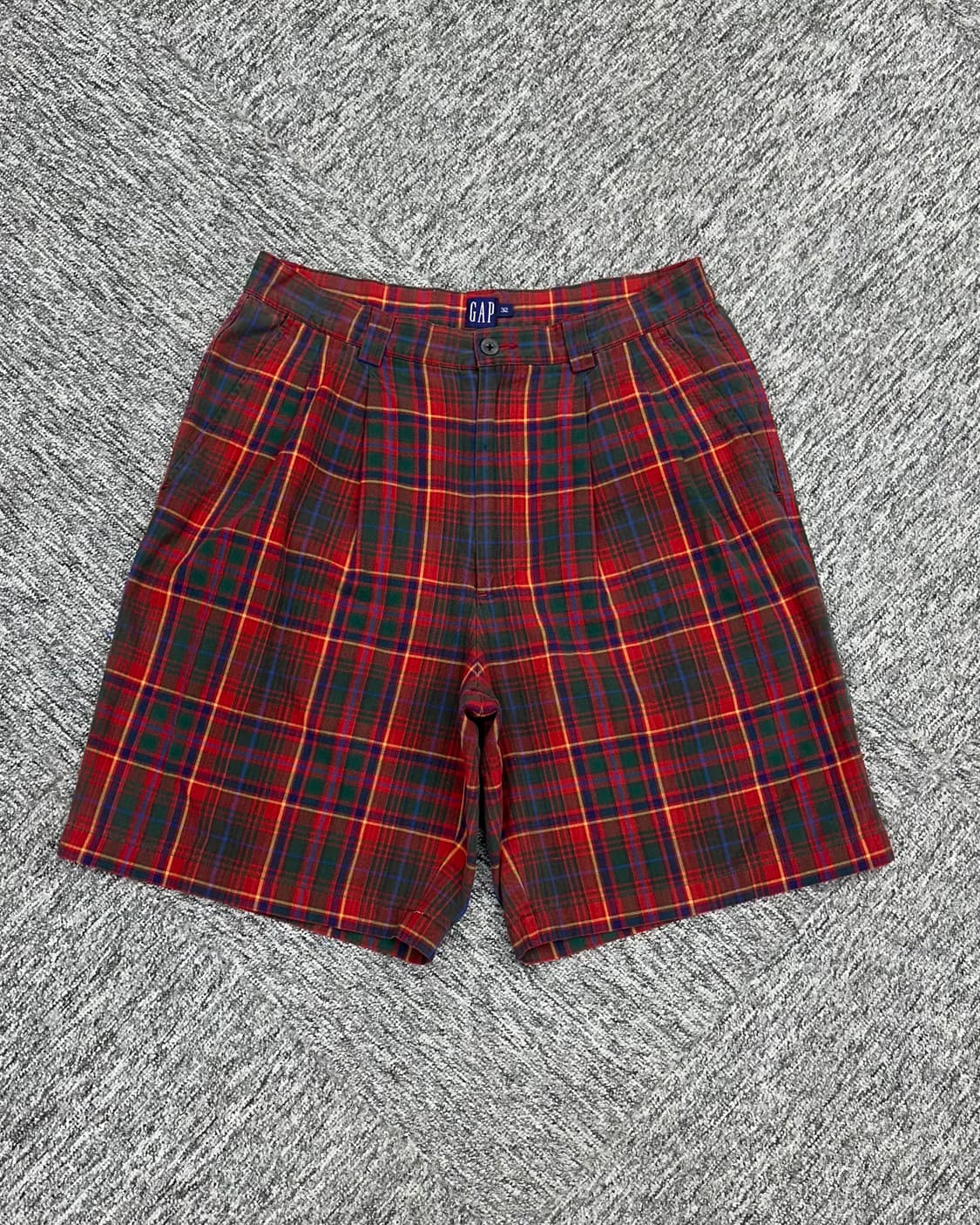 (허단39)90'S GAP OLD 체크 반바지-M1918 상품이미지1