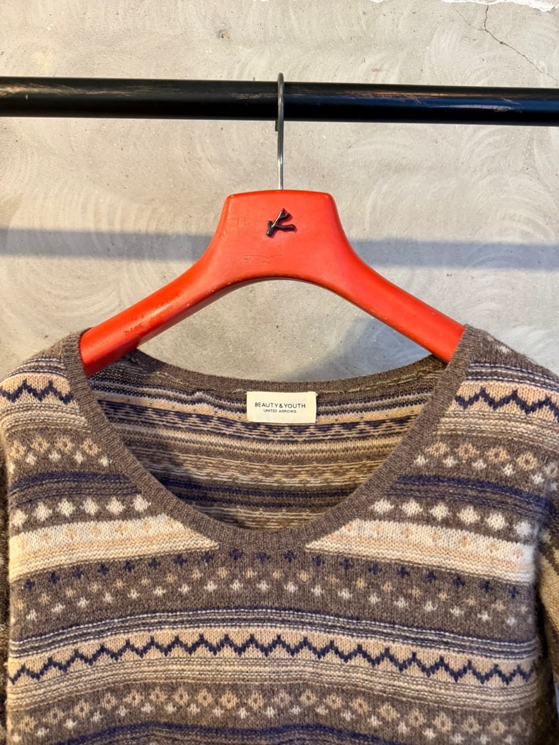 유나이티드 애로우 페어아일 니트 55~66 상품이미지3