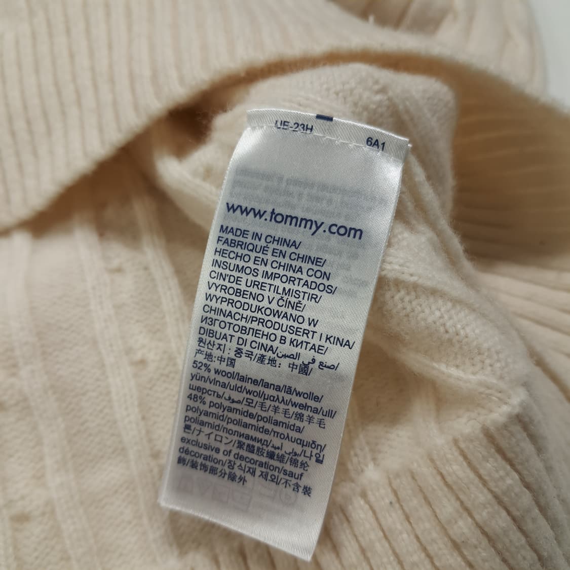 CL127 2XL 타미진스 울 혼방 케이블 니트 상품이미지5