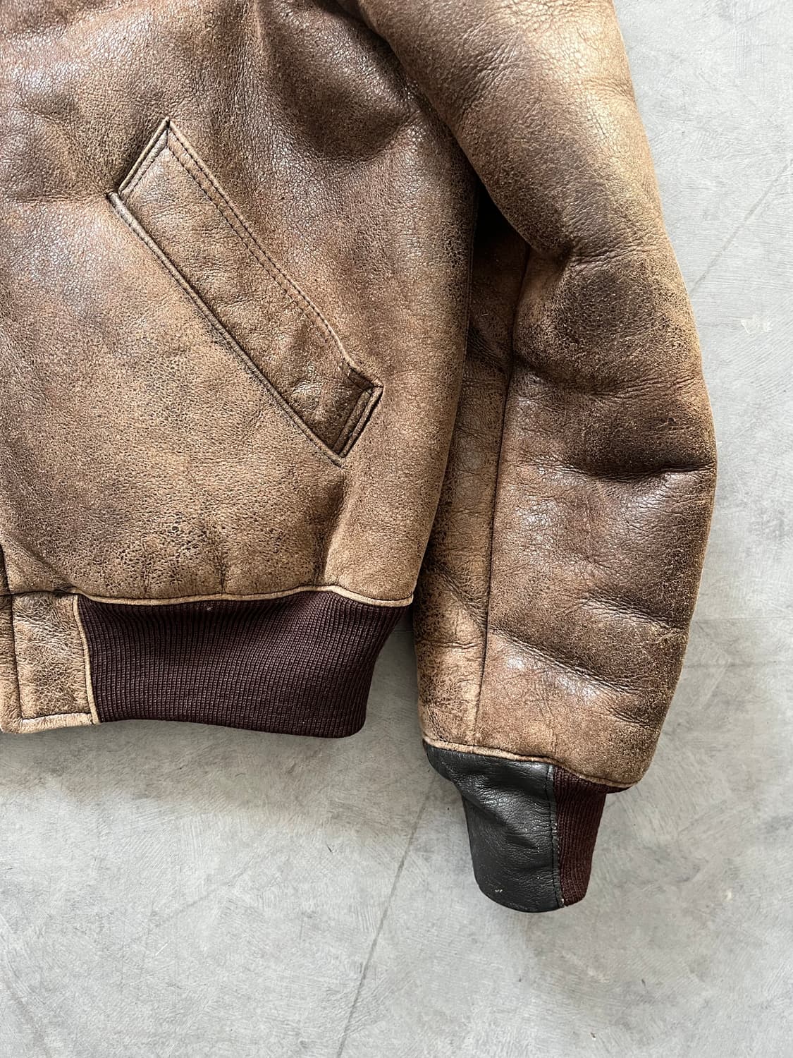 Golden Bear 골든베어 B-6 쉐어링 무통 자켓 상품이미지4