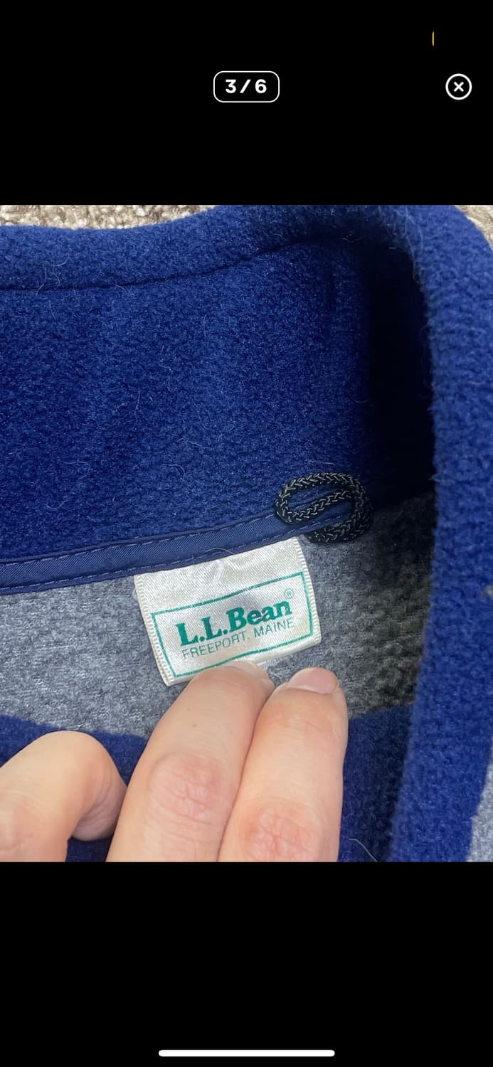 90‘s ll bean 하프집업 후리스  상품이미지2