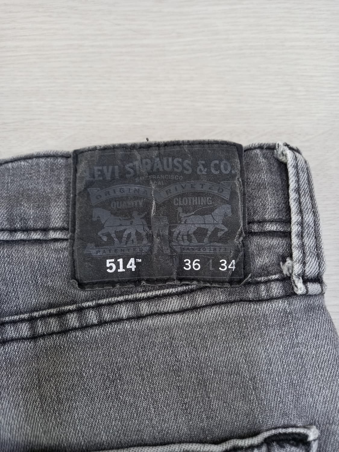 38 리바이스511 이집트 워싱 스판 슬림일자진 그레이 38-151 상품이미지5