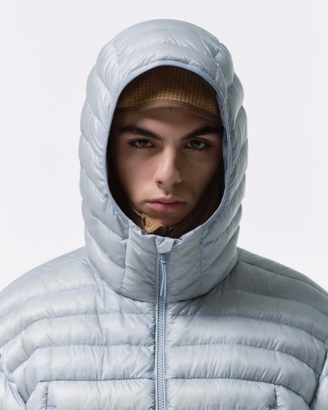 무신사 스탠다드/ 시티레저 시어 립스탑 후디드 라이트 다운자켓/ XXL  상품이미지3