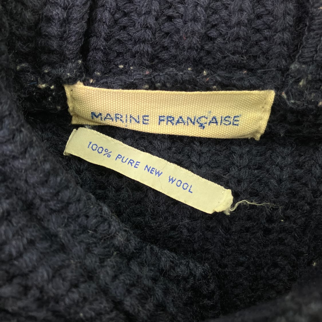 JPN VTG 빈티지 네이비 후드 더플 코트  상품이미지3