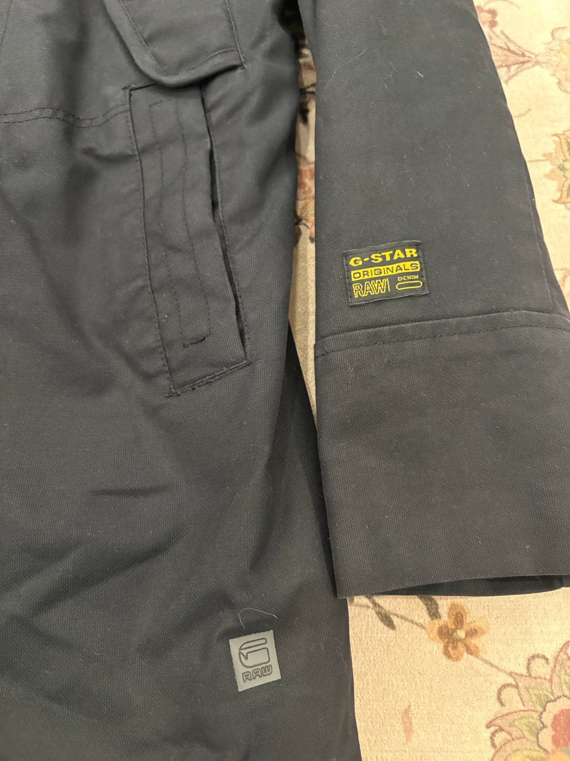 지스타로우 유틸리티 하이넥 밀리터리 코트 상품이미지6