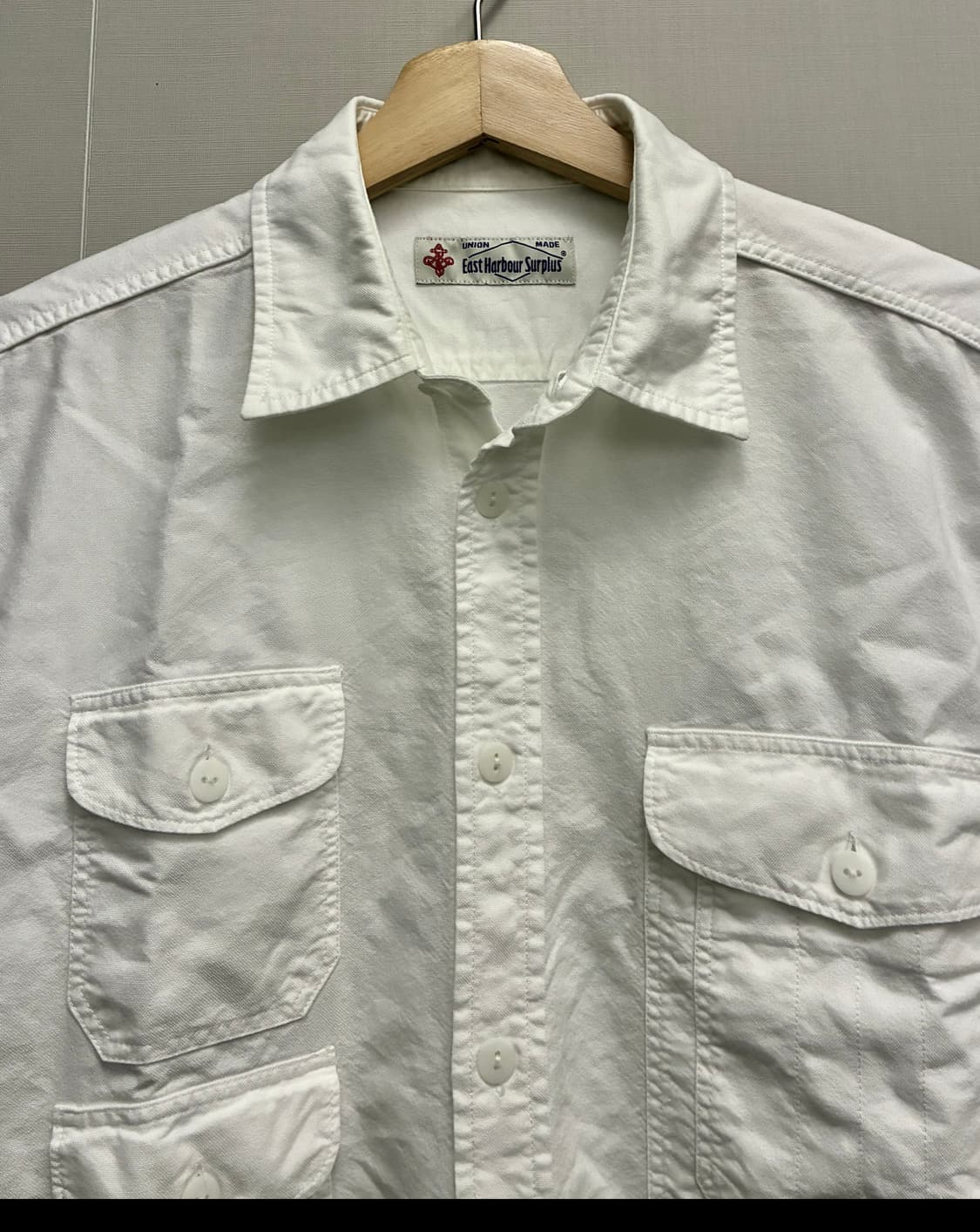 (L/100)이스트하버서플러스 3포켓 옥스포드 워크셔츠 화이트 상품이미지3