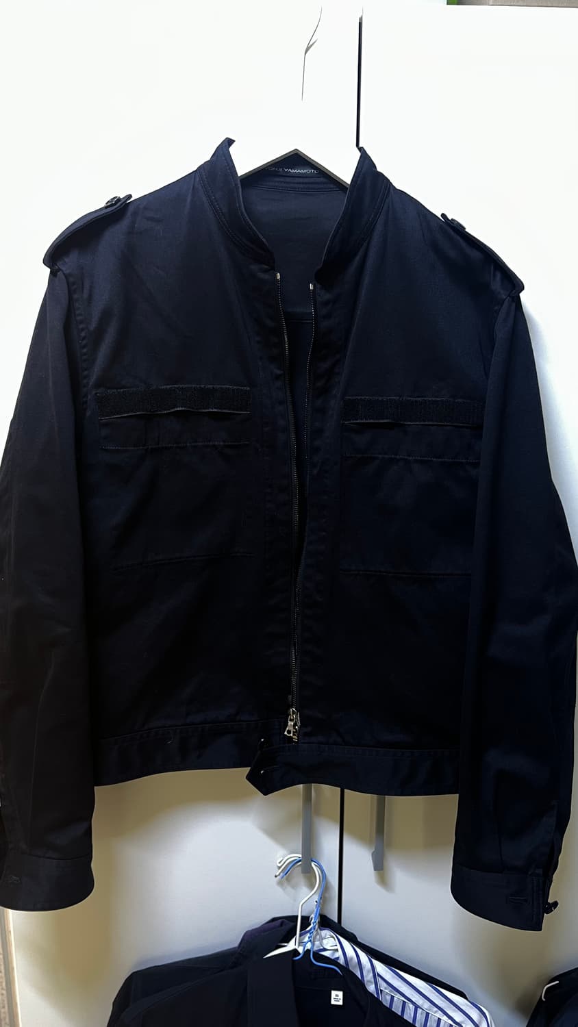 요지 야마모토 80s 프렌치 밀리터리 자켓 블랙 상품이미지1