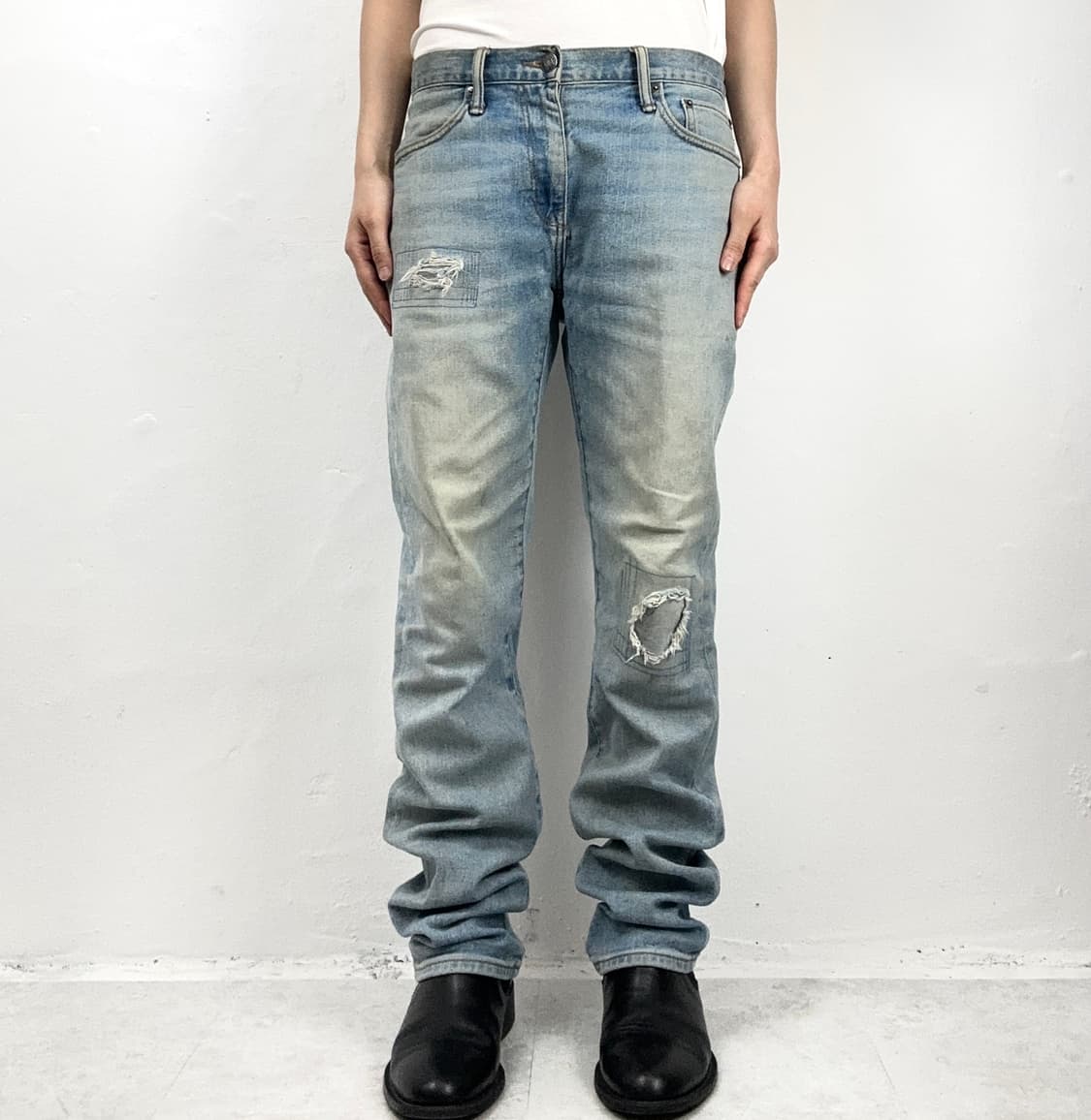 Gap Slim Straight Distressed Repair Deni 상품이미지1
