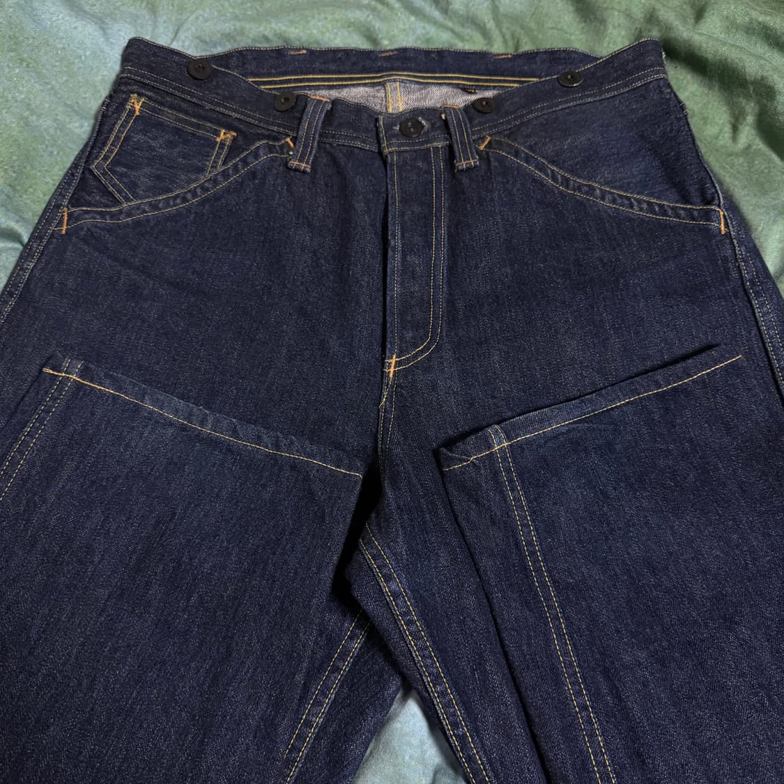 [32]프리휠러스 "BAKE HEAD" 14oz 인디고 데님 팬츠 상품이미지8