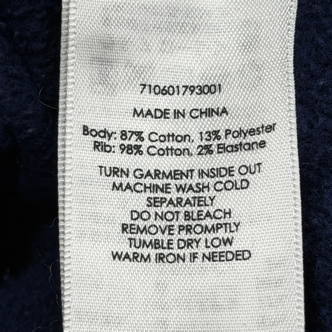 폴로 랄프로렌 빈티지 자수 스웻 쇼츠 반바지 네이비 XL 상품이미지5