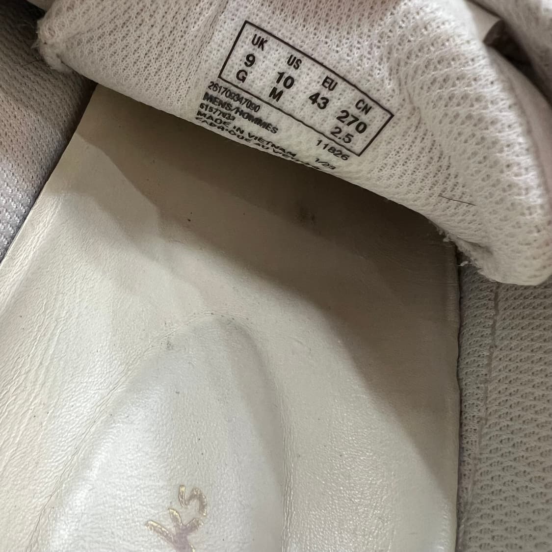 US10) 클락스 화이트 레더 스니커즈 운동화 신발 상품이미지6