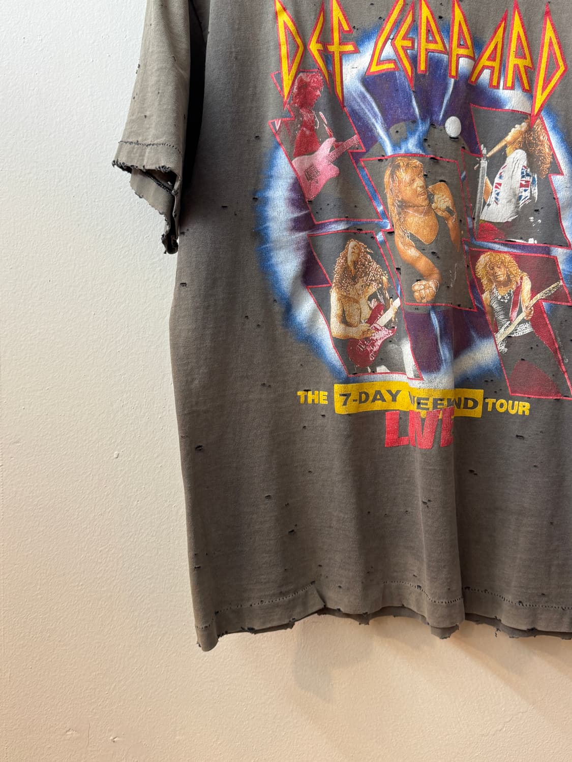 90s def leppard tour faded t shirt 상품이미지4