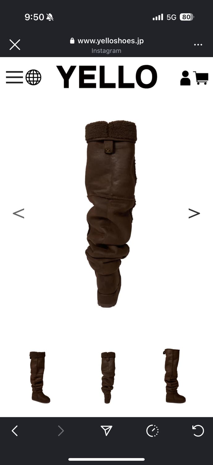 Yello 롱부츠 (M) 70% CACAO LOOSE FIT 상품이미지5