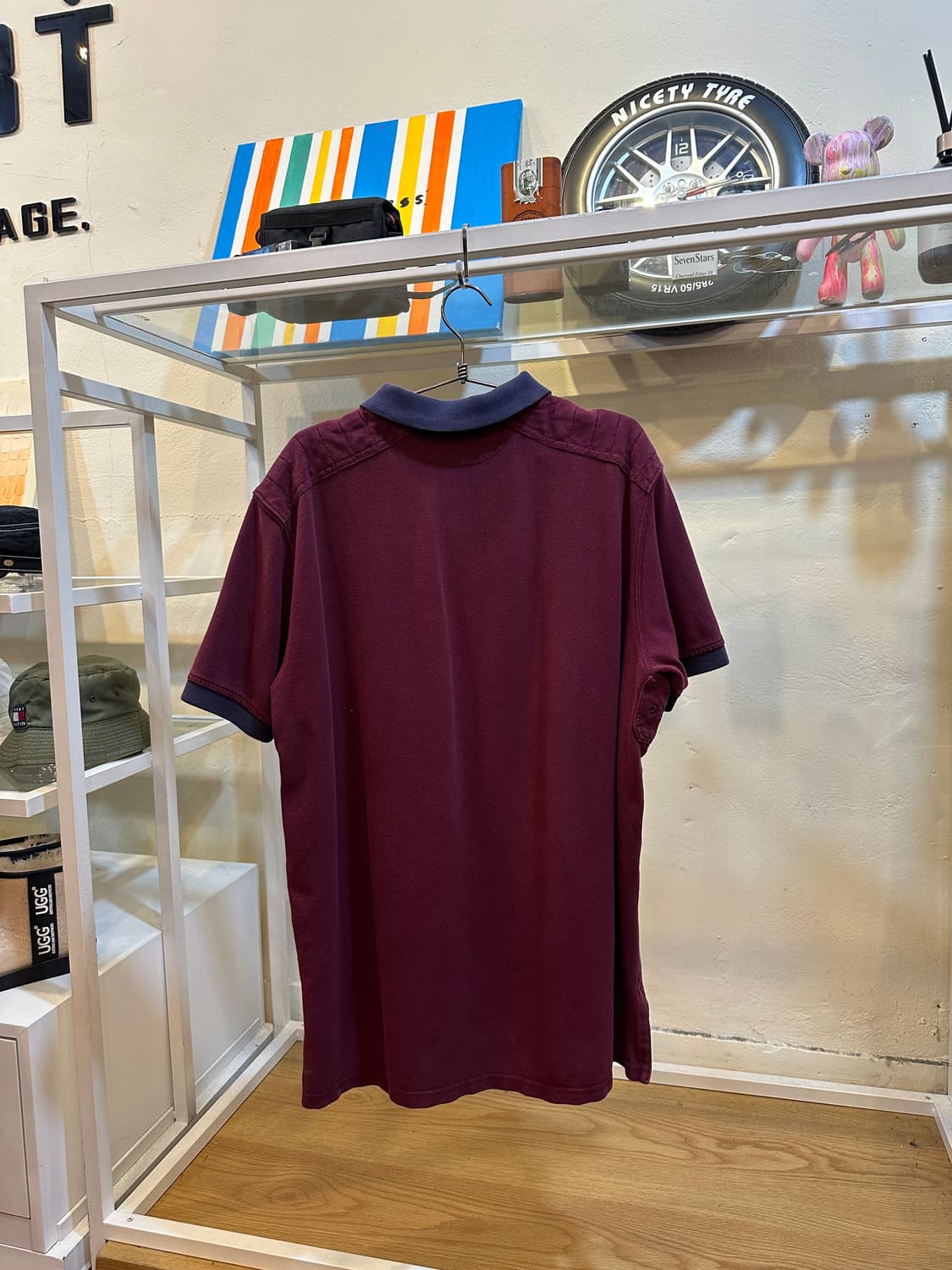 폴로 랄프로렌 빅포니 반팔 카라티 버건디 L 상품이미지10