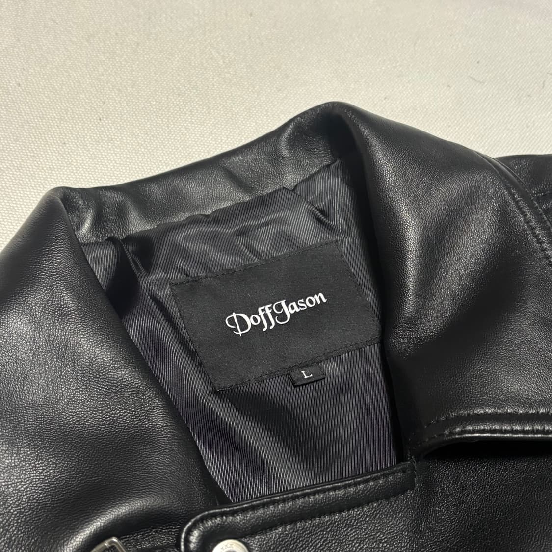 L 도프제이슨 램스킨 라이더 자켓 상품이미지4