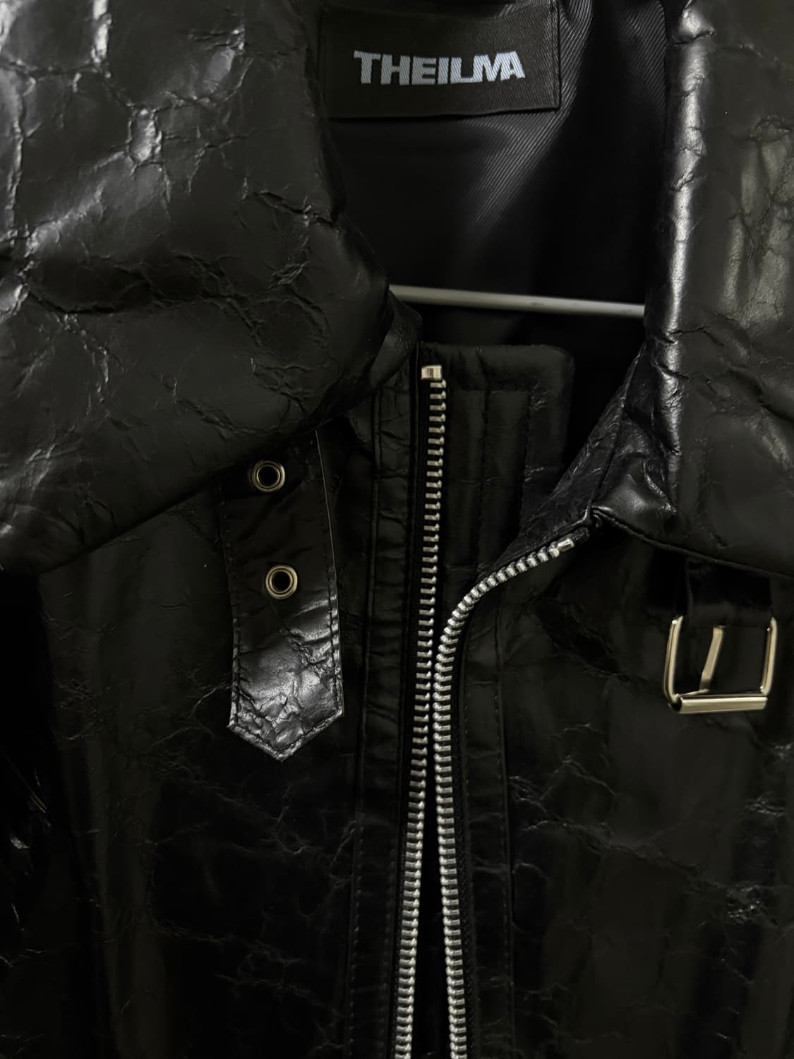 더일마 블랙 가죽 자켓 상품이미지5