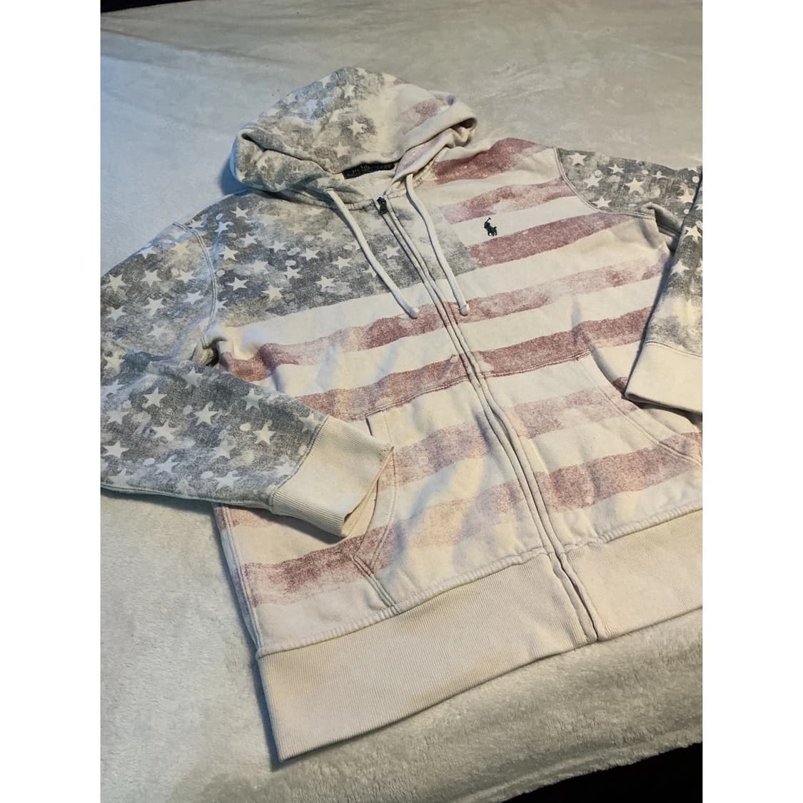 폴로 랄프로렌 데님 앤 서플라이라인 성조기 풀집 후드티 상품이미지2