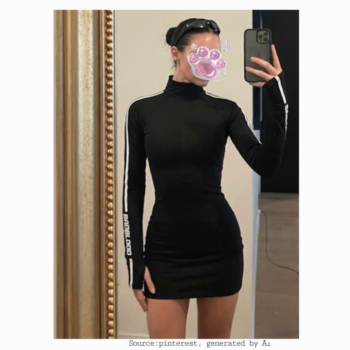 배드블러드 스포티 바디콘 미니 원피스 상품이미지2