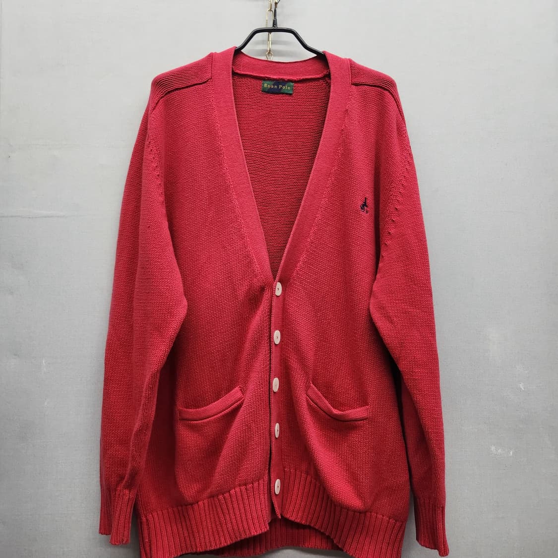 빈폴 로고 포켓 니트 가디건 XL 상품이미지1