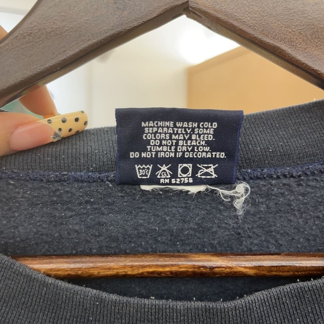 잔스포츠 올드스쿨 레트로 체크로고 약기모 맨투맨 M C09589 상품이미지6