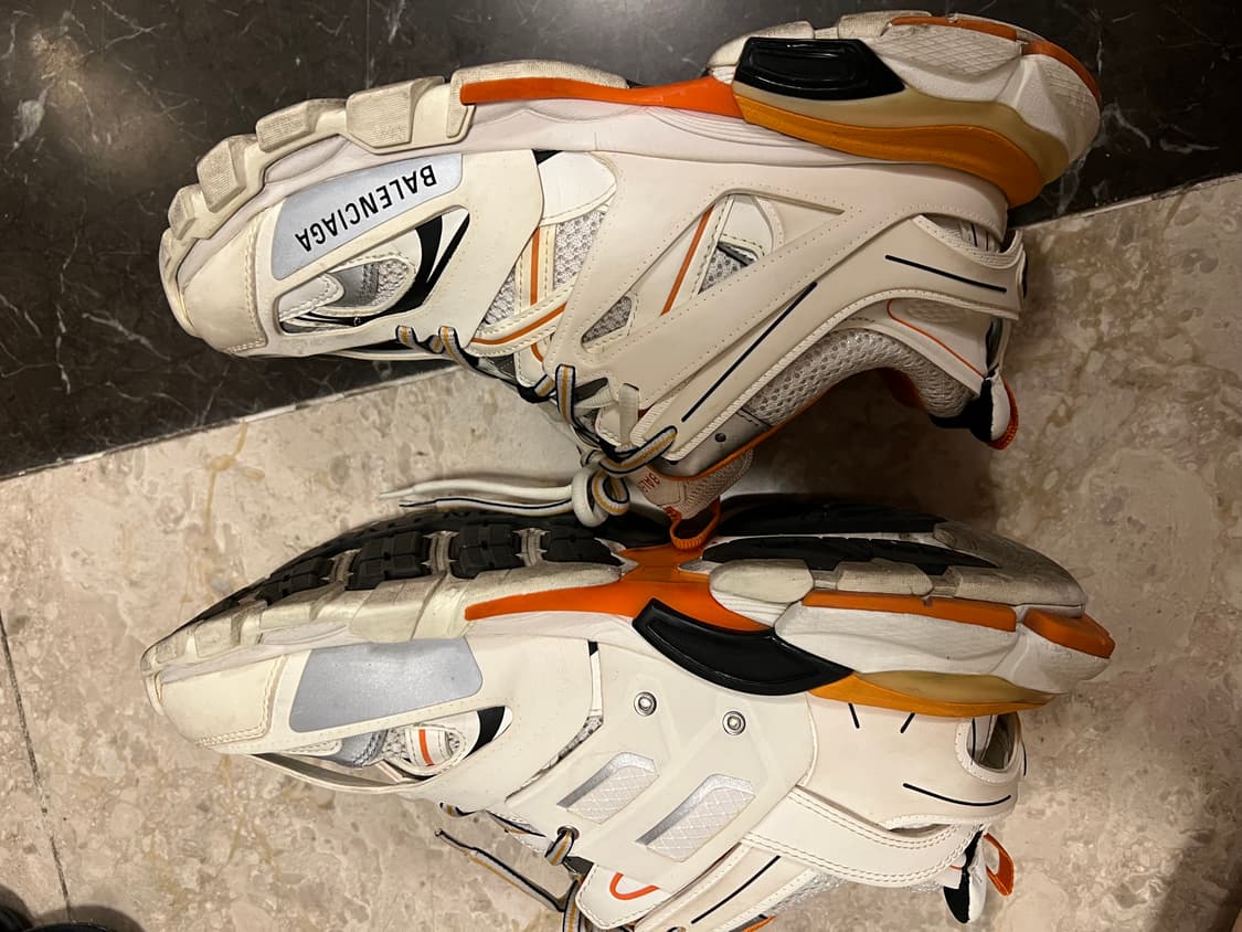 발렌시아가 트랙슈즈 흰주 화이트오렌지 42사이즈 상품이미지5