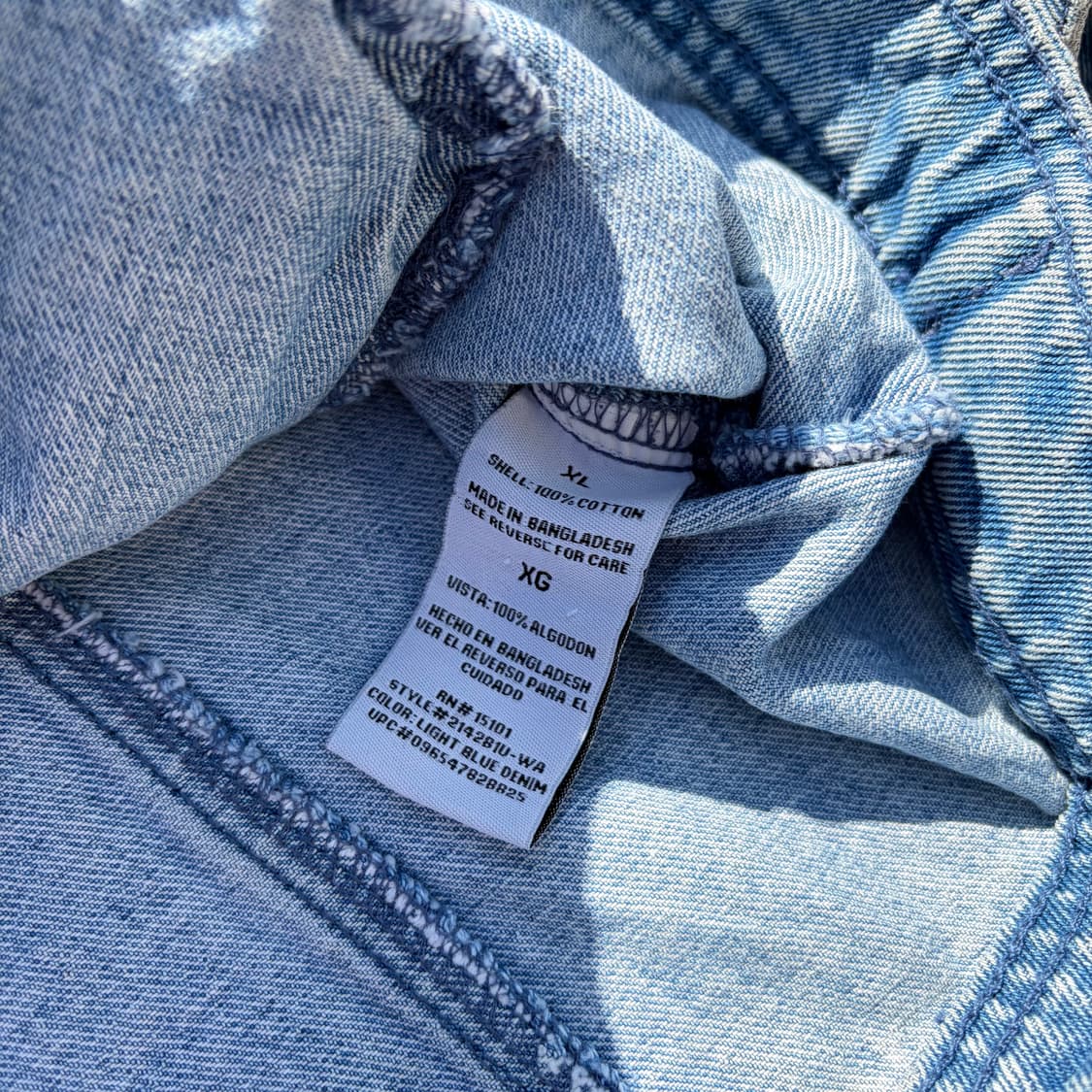 랭글러 빈티지 데님자켓 XL 상품이미지7