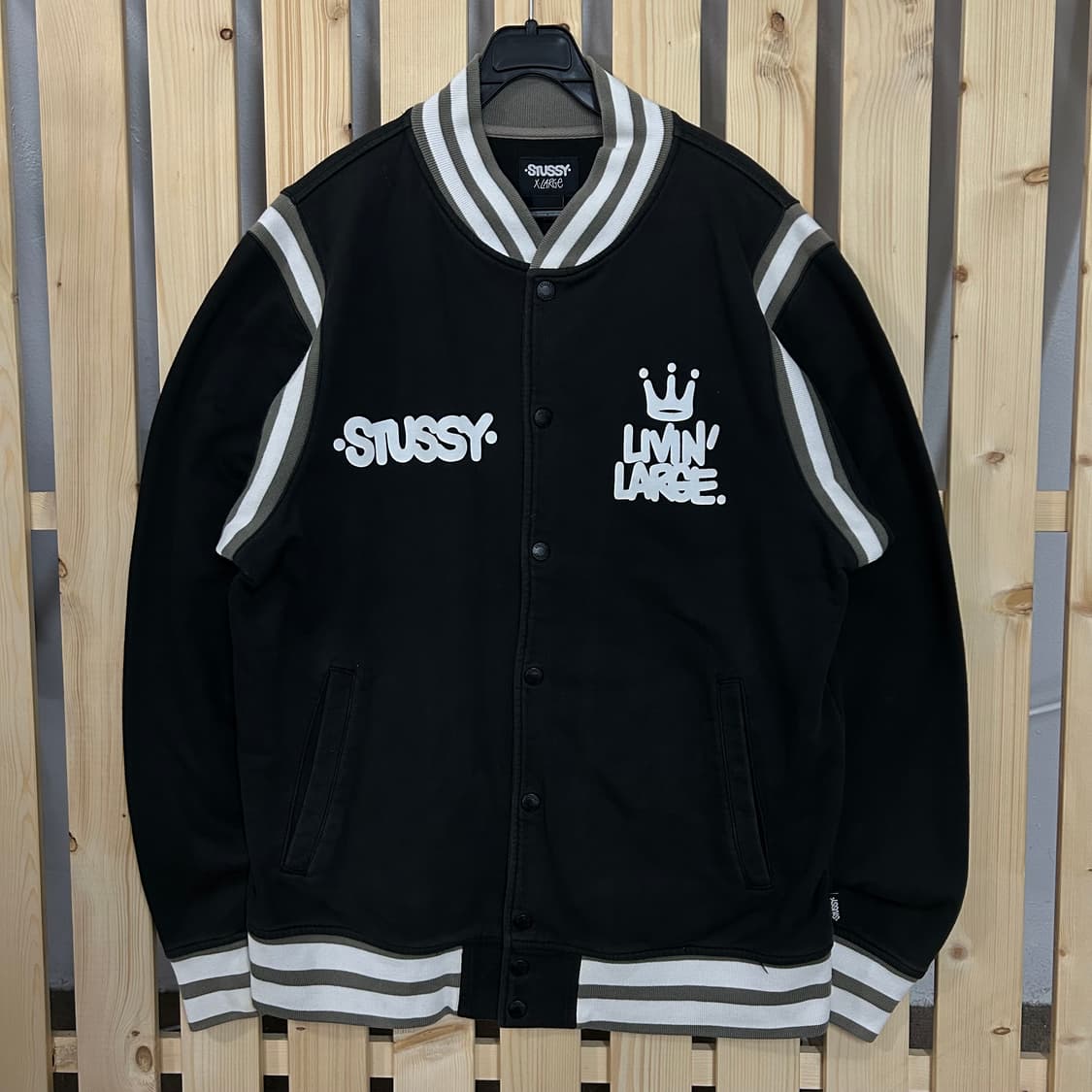 (XL) 스투시 블랙 스타디움 자켓 상품이미지1