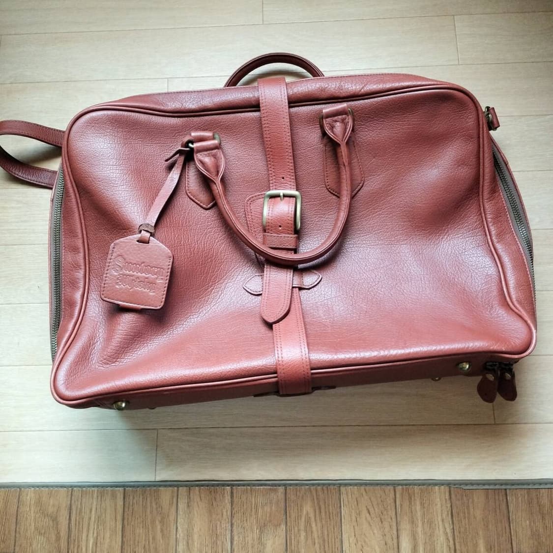 요시다 포터 산토리 위스키 소가죽 보스톤백 상품이미지4