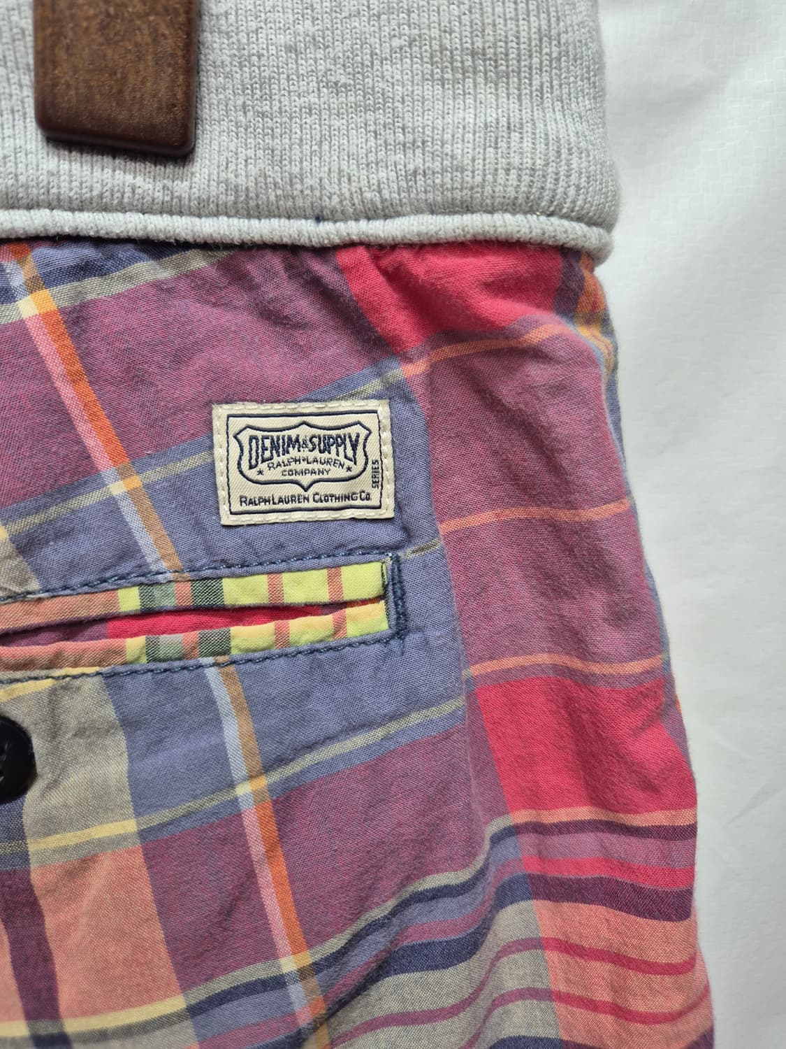 데님앤서플라이 체크 반바지 상품이미지4