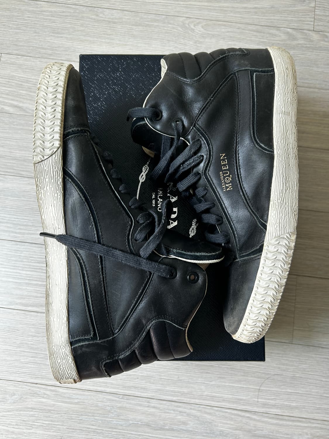 알렉산더맥퀸x퓨마 하이탑 스니커즈 상품이미지5