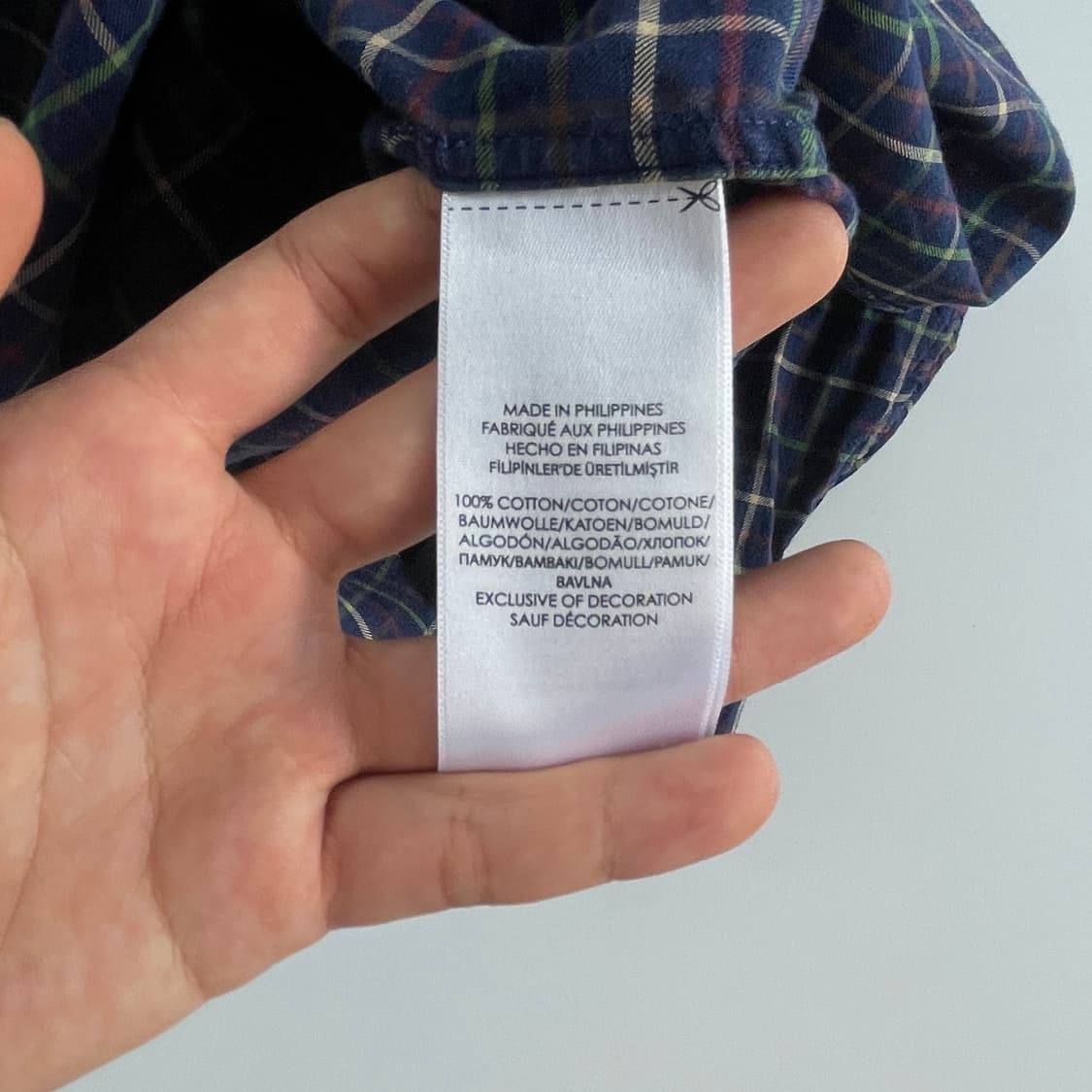 polo 폴로 랄프로렌 신형 네이비 깅엄 셔츠 상품이미지5