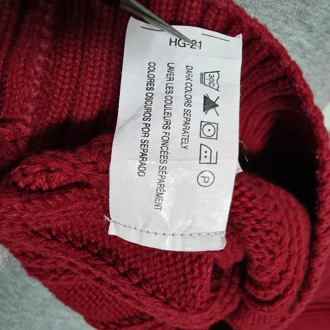 (L)CHAPS 챕스 레드 니트 스웨터 상품이미지4