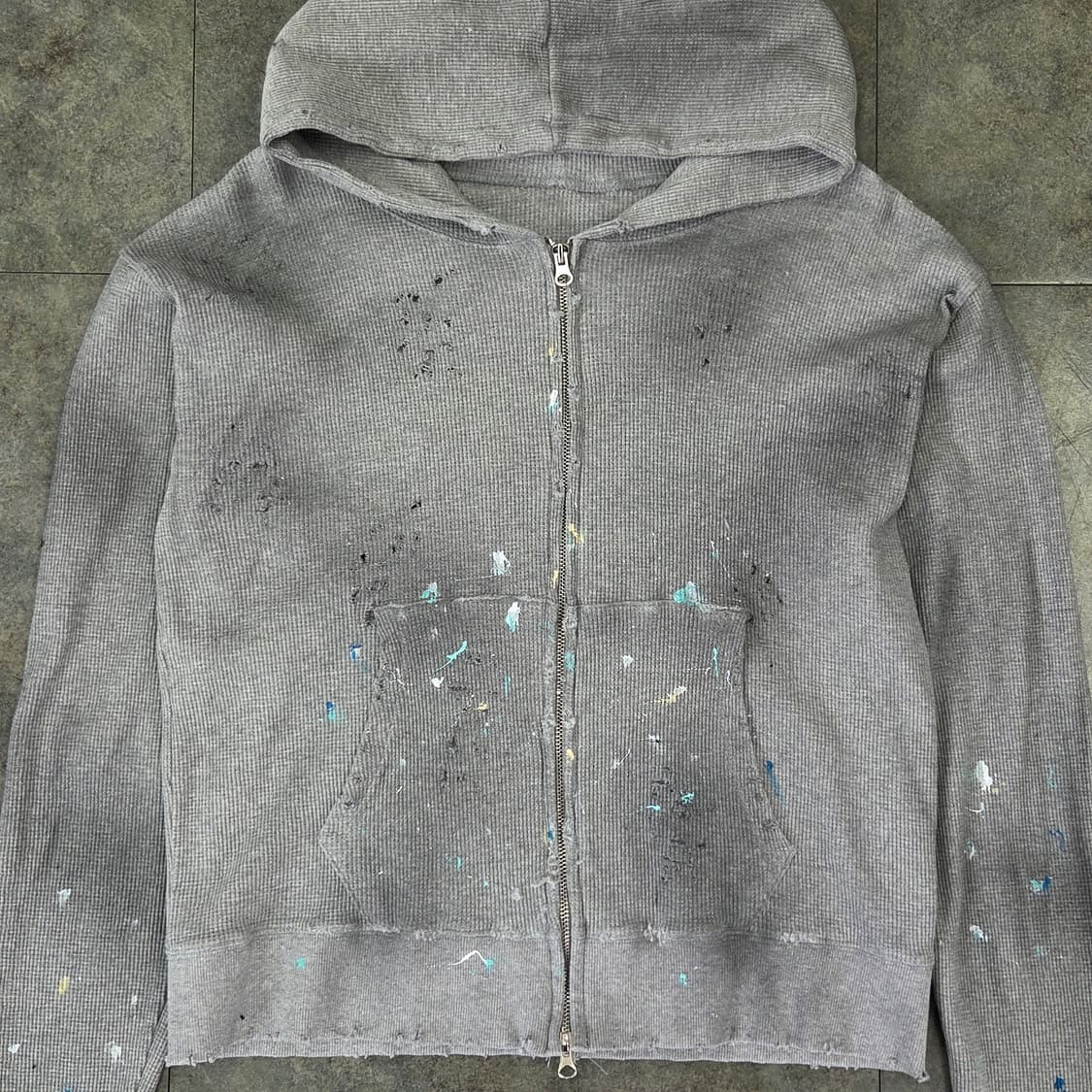 빈티지 와플 후드집업 상품이미지3