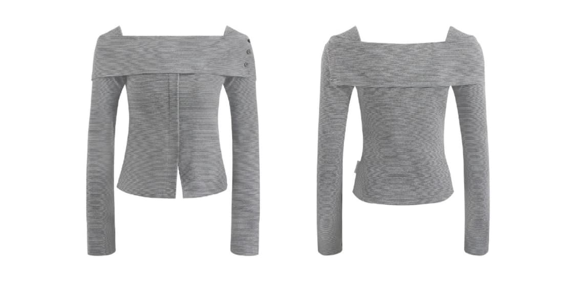 Dear my kiko TAKEANAP 오프숄더 셋업 상품이미지2