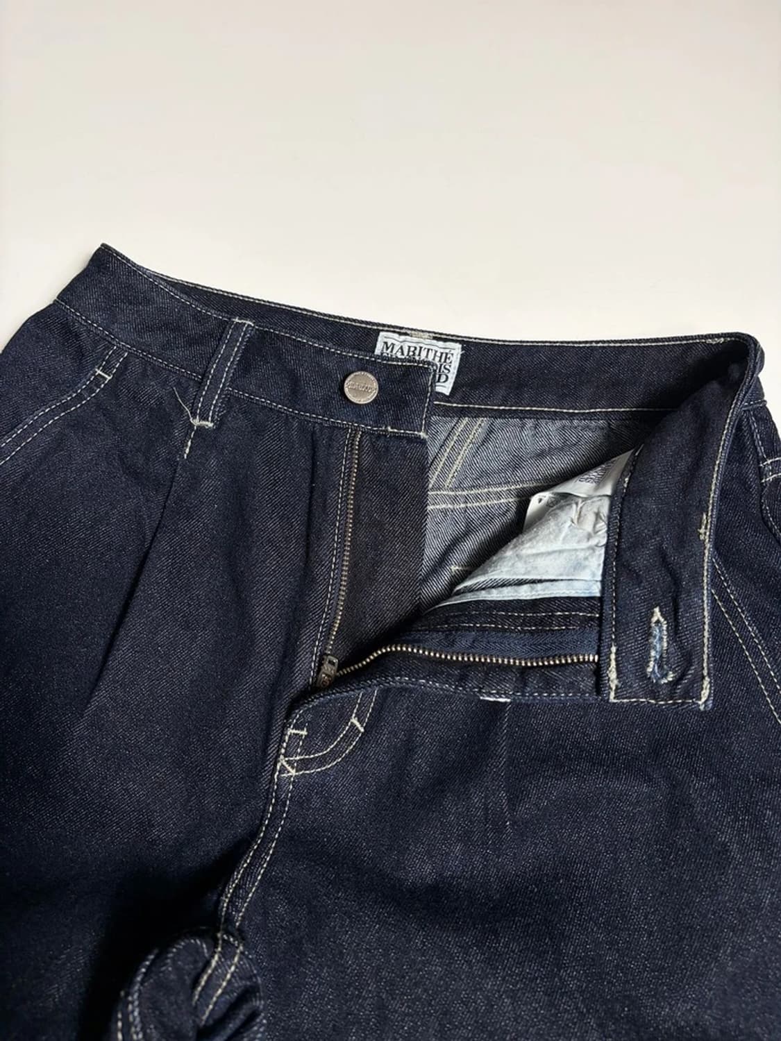 마리떼프랑소와저버 23FW 원턱 와이드 데님 팬츠 R1625 상품이미지3