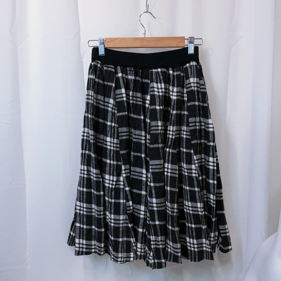 Check midi skirt 상품이미지2