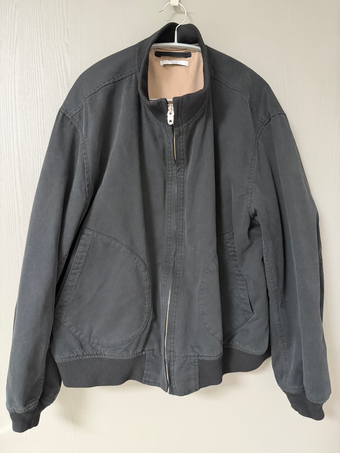 카미아 VINTAGE DECK ZIP JACKET [BLACK] 상품이미지3
