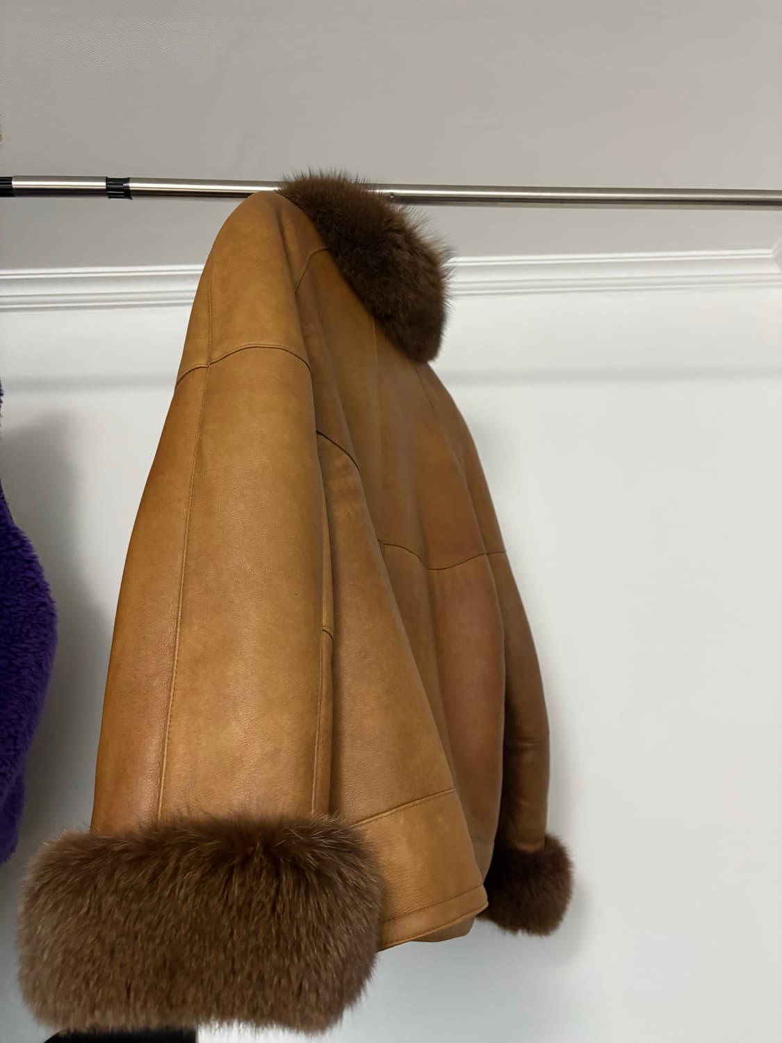 Capacci 이태리 무스탕 레더자켓 빈티지 상품이미지3