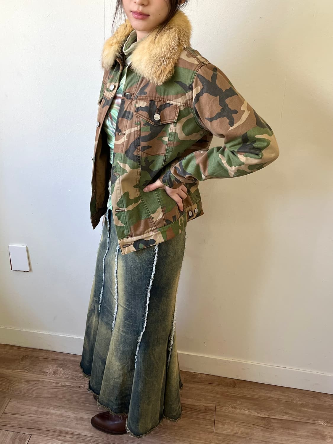 rusty k 밀리터리 퍼 자켓 상품이미지5