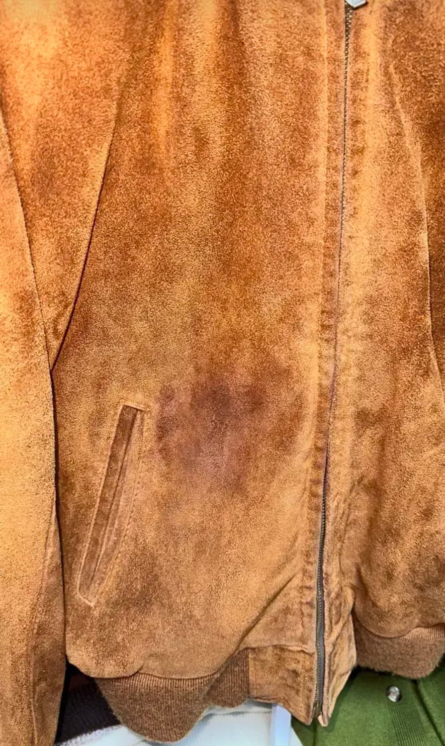 쇼트 스웨이드 블루종 100-105 상품이미지6