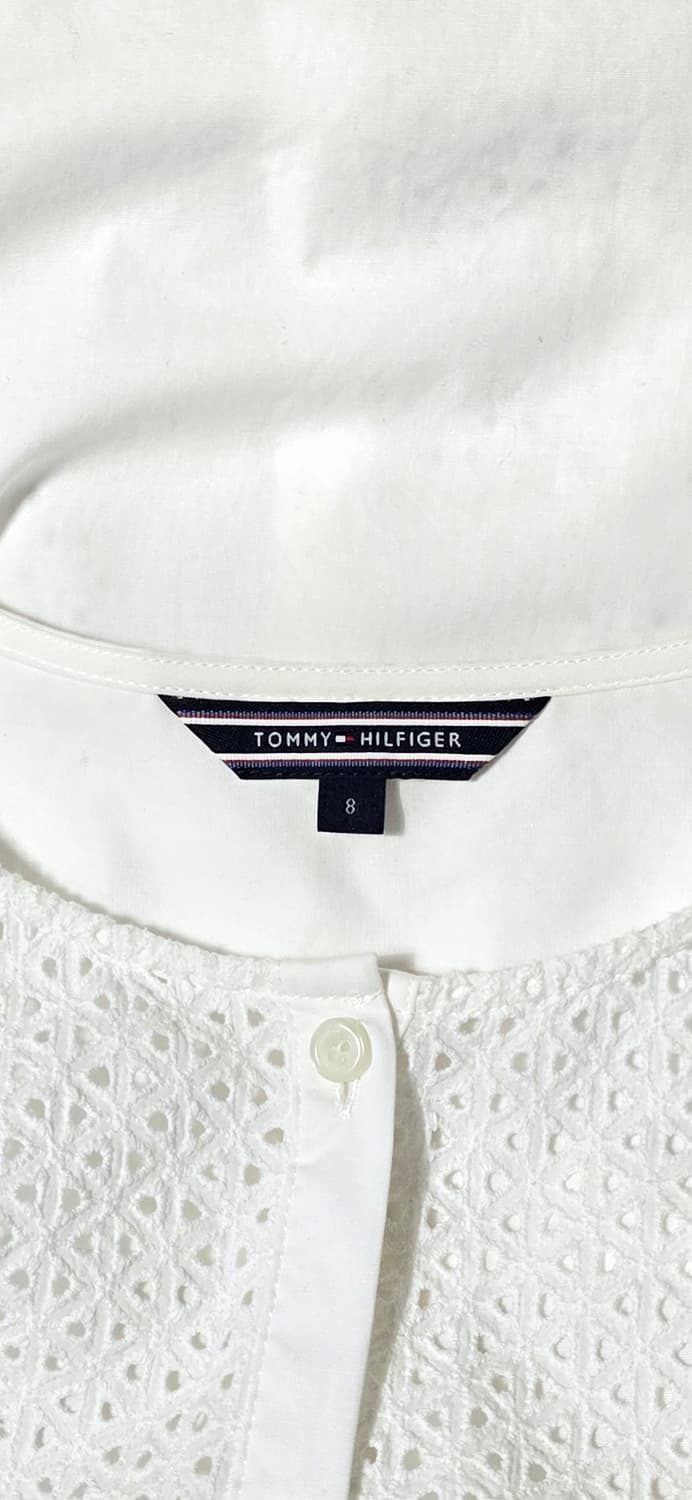 Tommy Hilfiger 화이트 펀칭 블라우스 66 상품이미지3