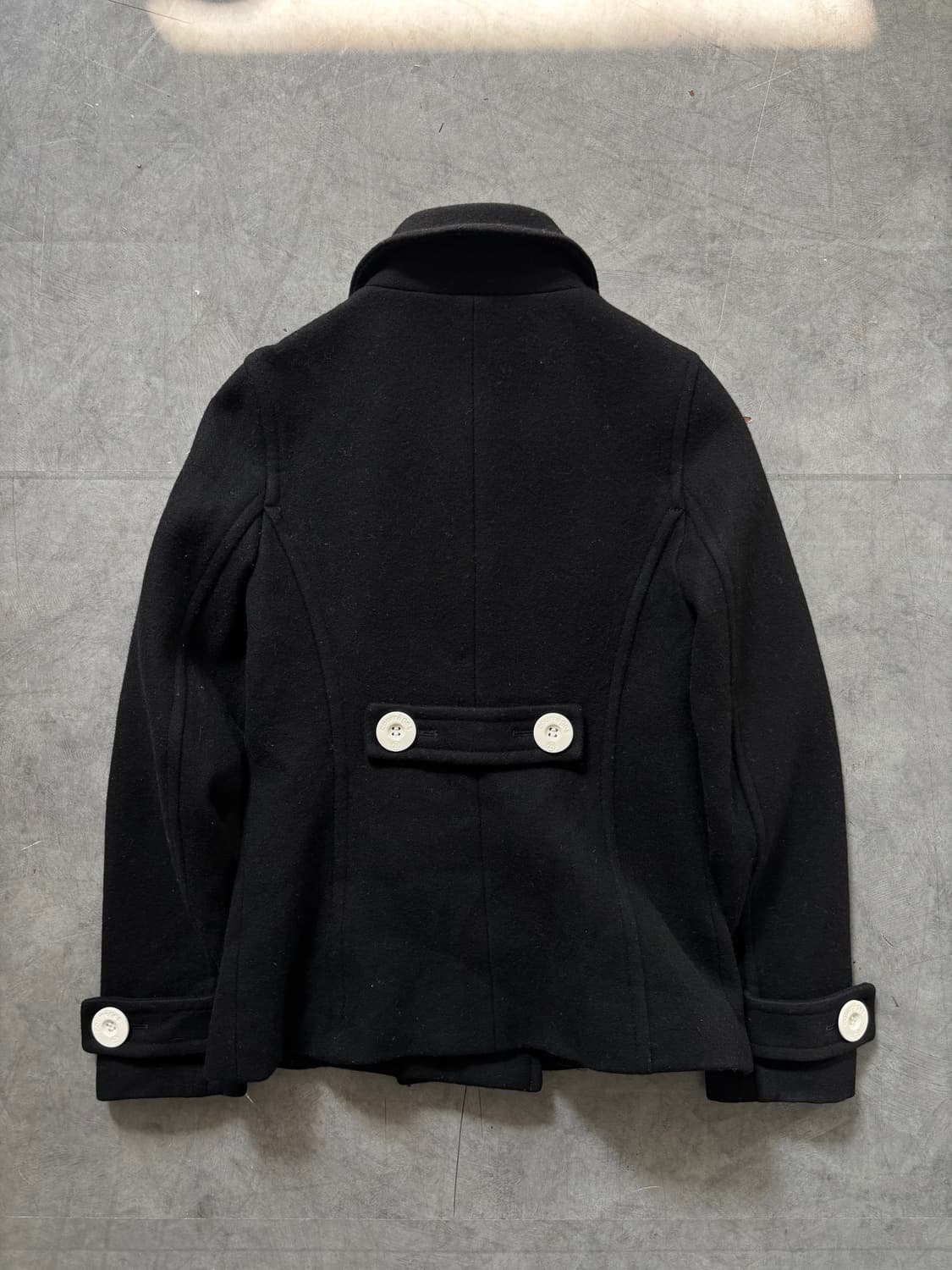 Courreges 꾸레쥬 블랙 더블 피코트  상품이미지9