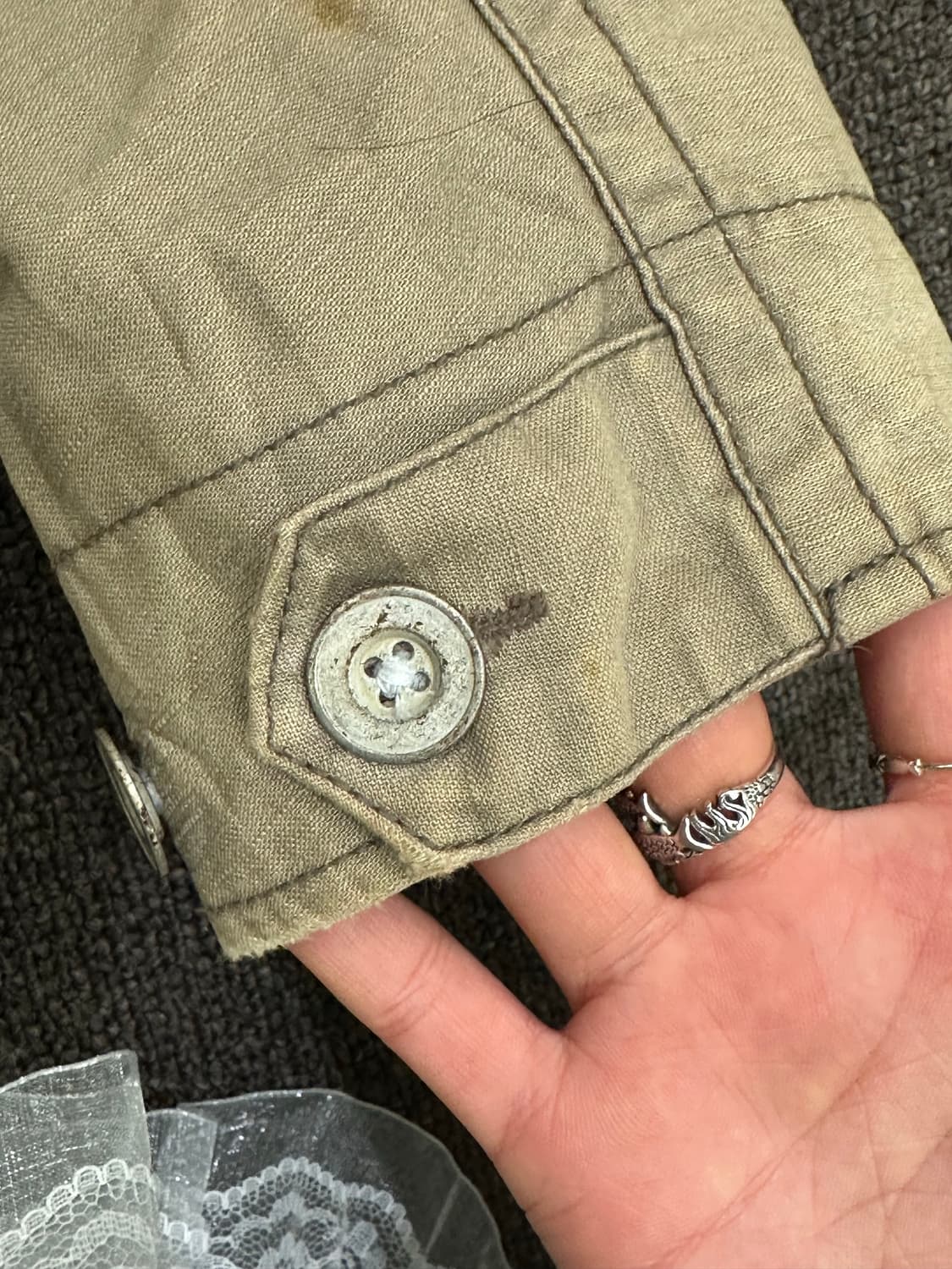 38)Japanese vintage 여성 퍼 후드 야상 자켓 상품이미지7