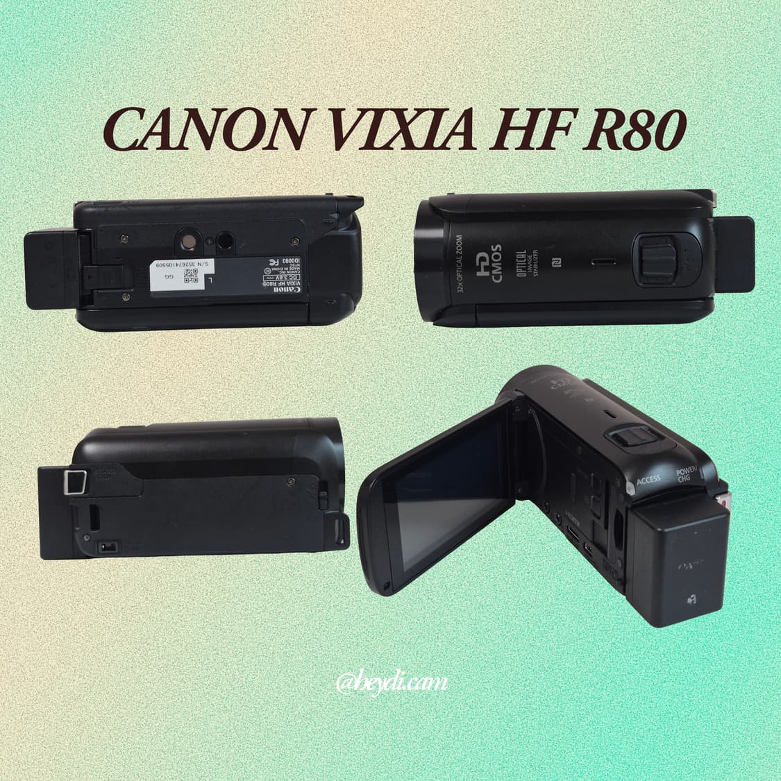 [미품급] 캐논 빅시아 CANON VIXIA HF R80 매트블랙 상품이미지3