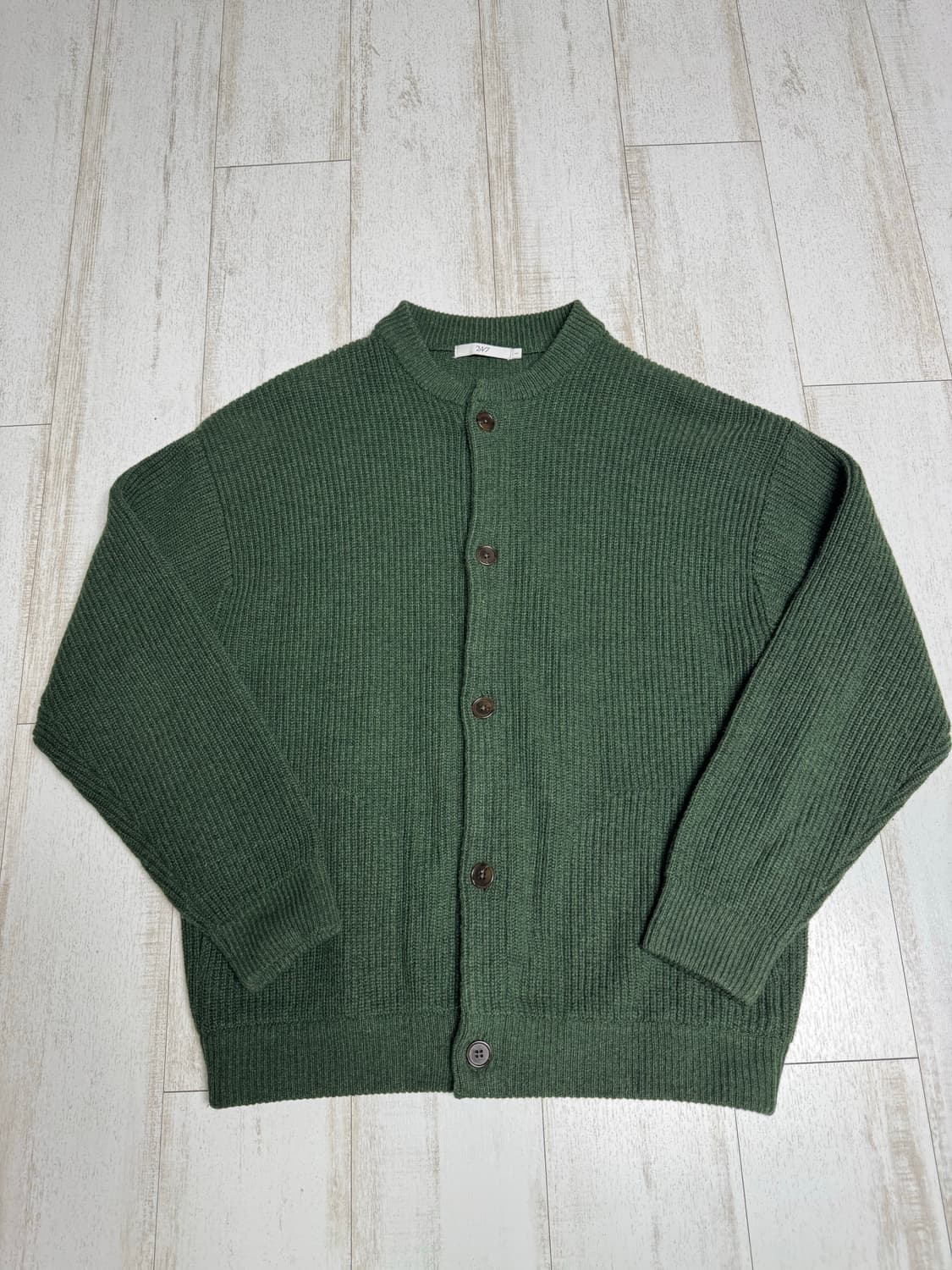 24/7 시리즈 울 점퍼 가디건 다크그린 L 상품이미지2