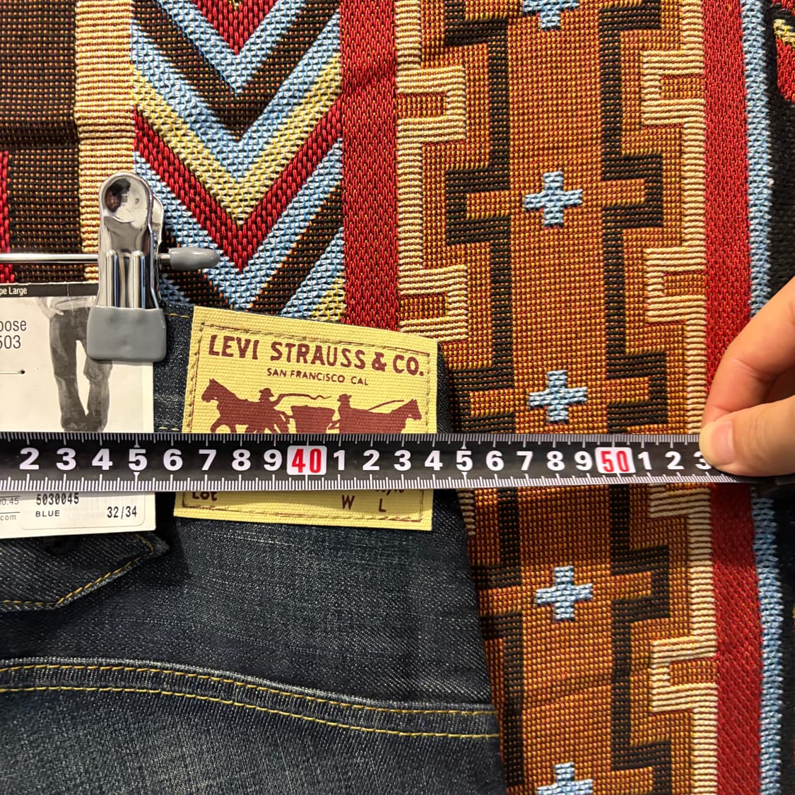 새상품)리바이스 503 Loose Fit 워싱 데님팬츠 상품이미지4