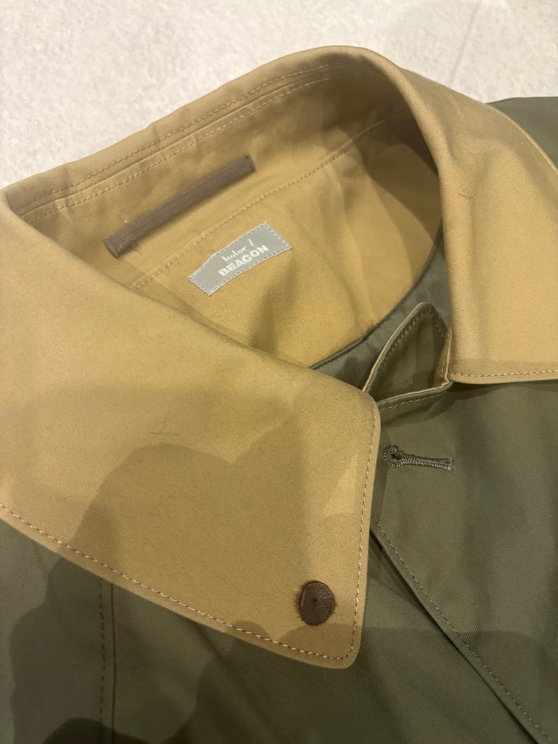 Kolor Beacon 트렌치 코트 카키 Size 2 상품이미지2