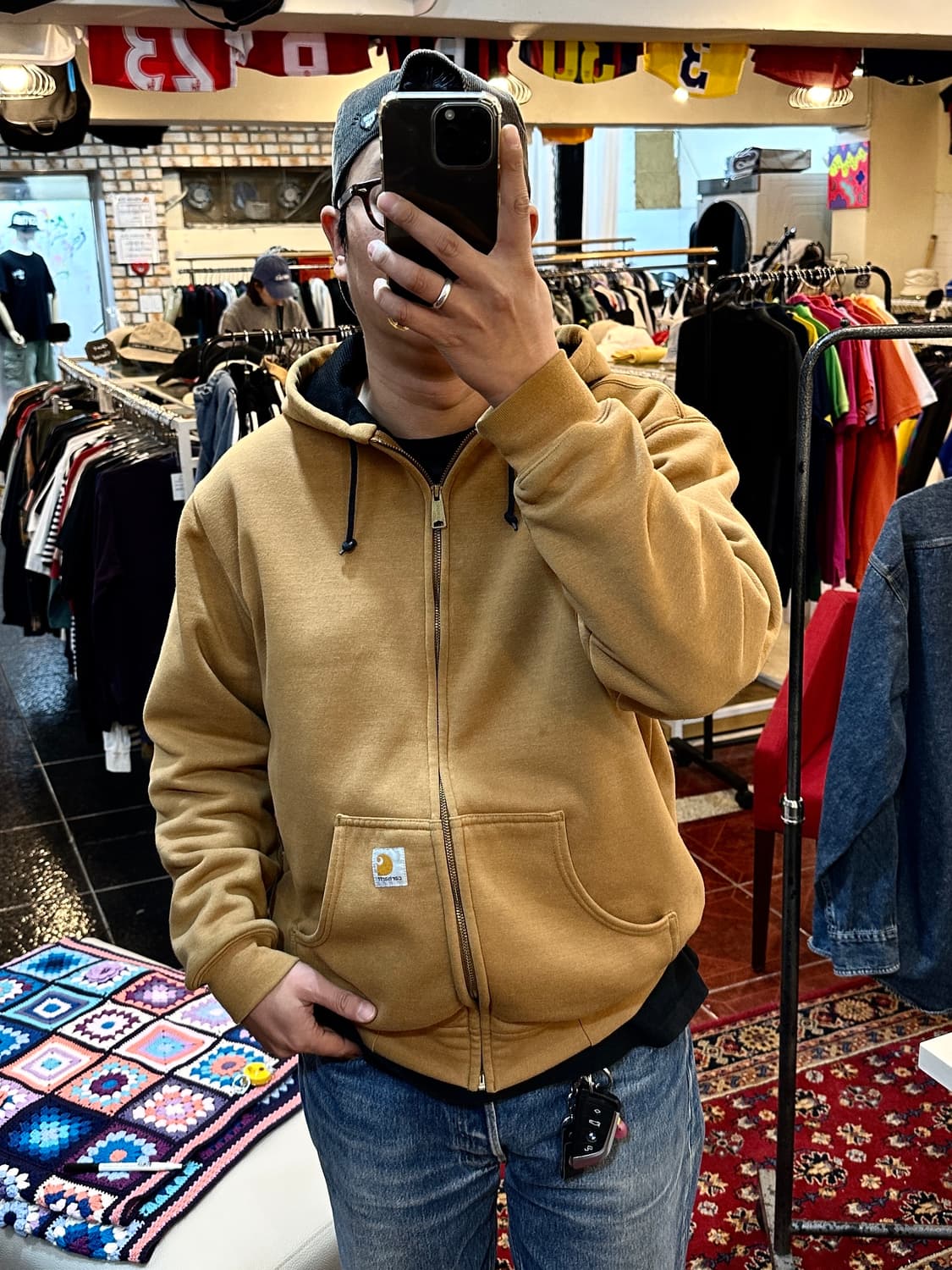 칼하트 레인디펜더 써멀 방수 후드집업 M 상품이미지9