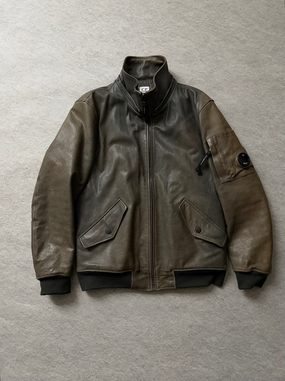 CP컴퍼니 고글 램스킨 레더자켓 상품이미지3